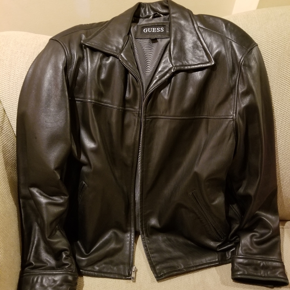 Leather coat